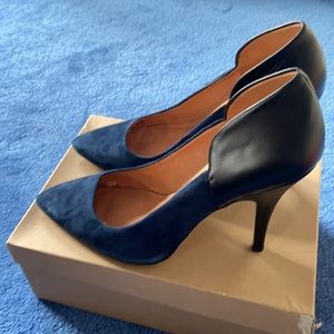 Madewell Pumps Night Vision Blue Size 10